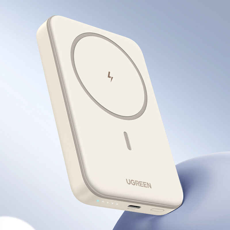 Baterie externa MagSafe wireless 10000mAh Ugreen, bej, 25208