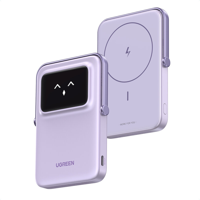 Power bank wireless cu display, 5000mAh Ugreen, mov, 35606B