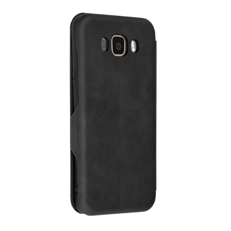 Husa 360° Samsung Galaxy J7 2016 Techsuit Safe Wallet Plus, negru