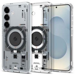 Husa Samsung Galaxy S25 Spigen Ultra Hybrid MagSafe, negru/transparenta