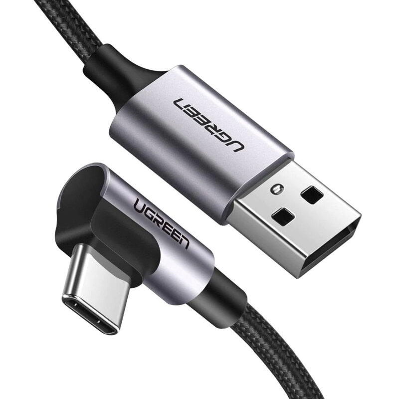 Cablu de date Fast Charge Type-C 18W, 2m, Ugreen, gri, 50942