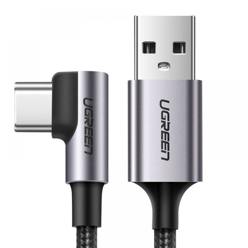 Cablu de date Fast Charge Type-C 18W, 2m, Ugreen, gri, 50942