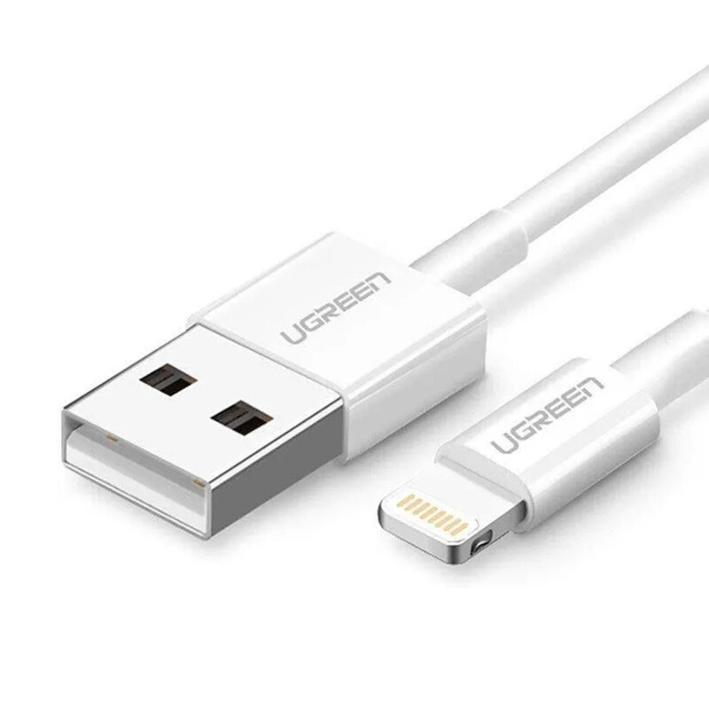 Cablu incarcare iPhone Ugreen, 480Mbps, 2m, alb, 20730