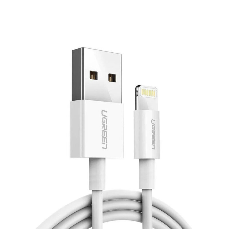 Cablu incarcare iPhone Ugreen, 480Mbps, 2m, alb, 20730