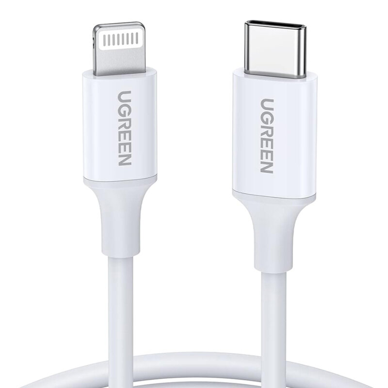Cablu incarcare iPhone Fast Charging Ugreen, 1m, alb, 10493