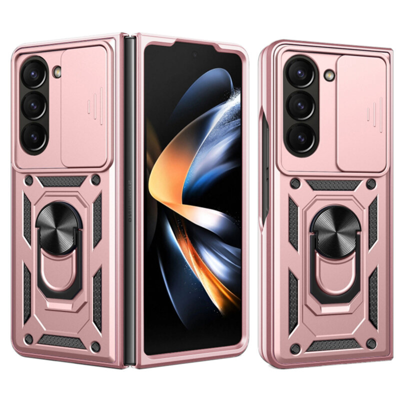 Husa Samsung Galaxy Z Fold5 protectie camera Techsuit CamShield Series, roz