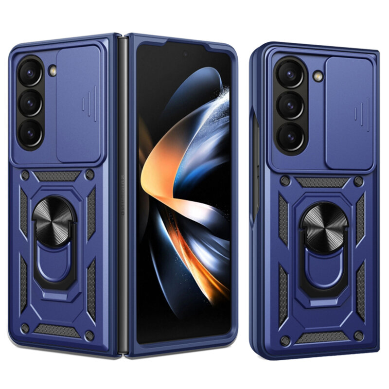 Husa Samsung Galaxy Z Fold5 protectie camera Techsuit CamShield Series, albastru