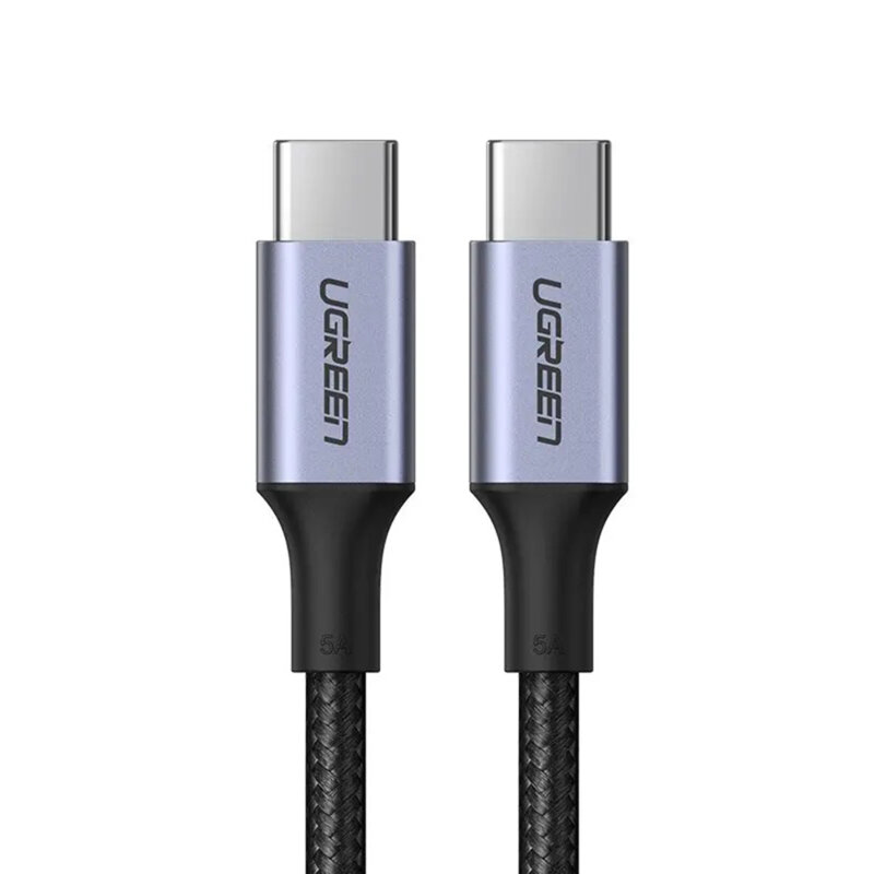 Cablu de date USB-C la Type-C 100W, 5A Ugreen, negru, 70427