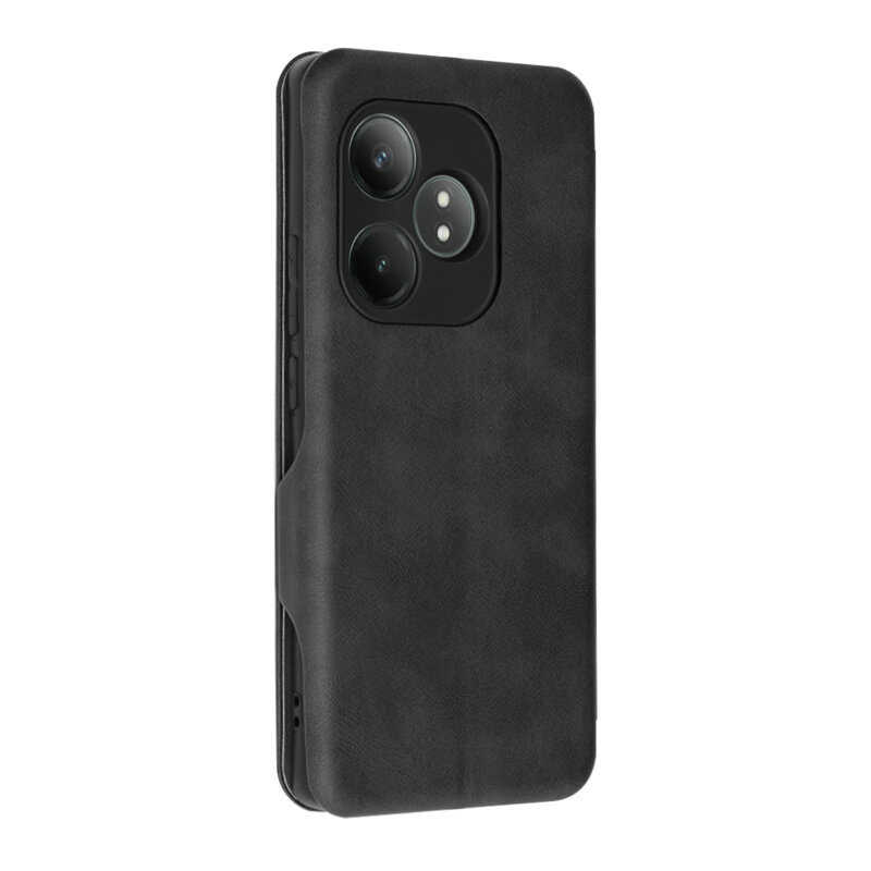 Husa 360° Realme GT 6T Techsuit Safe Wallet Plus, negru