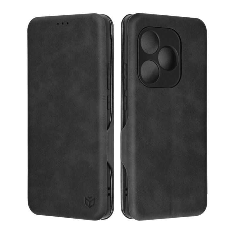 Husa 360° Realme GT 6T Techsuit Safe Wallet Plus, negru