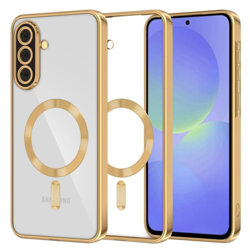 Husa premium Samsung Galaxy A36 5G Techsuit Luxury Crystal MagSafe, auriu