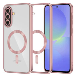 Husa premium Samsung Galaxy A36 5G Techsuit Luxury Crystal MagSafe, roz