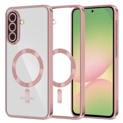 Husa premium Samsung Galaxy A56 5G Techsuit Luxury Crystal MagSafe, roz
