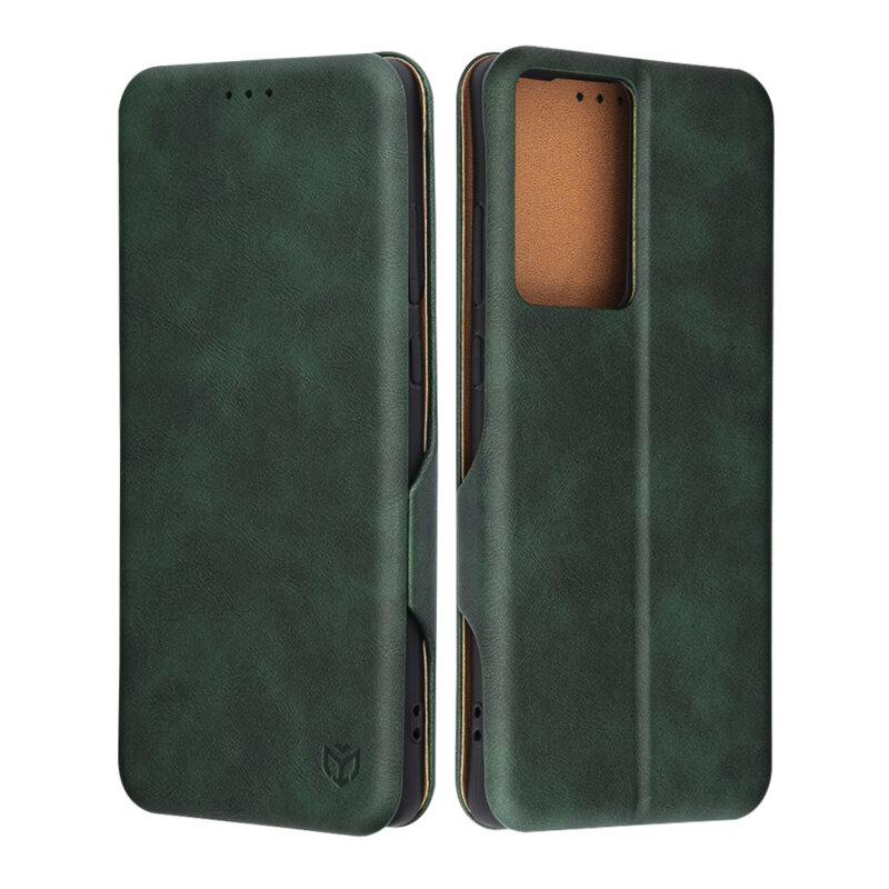 Husa 360° Motorola Moto G85 Techsuit Safe Wallet Plus, verde