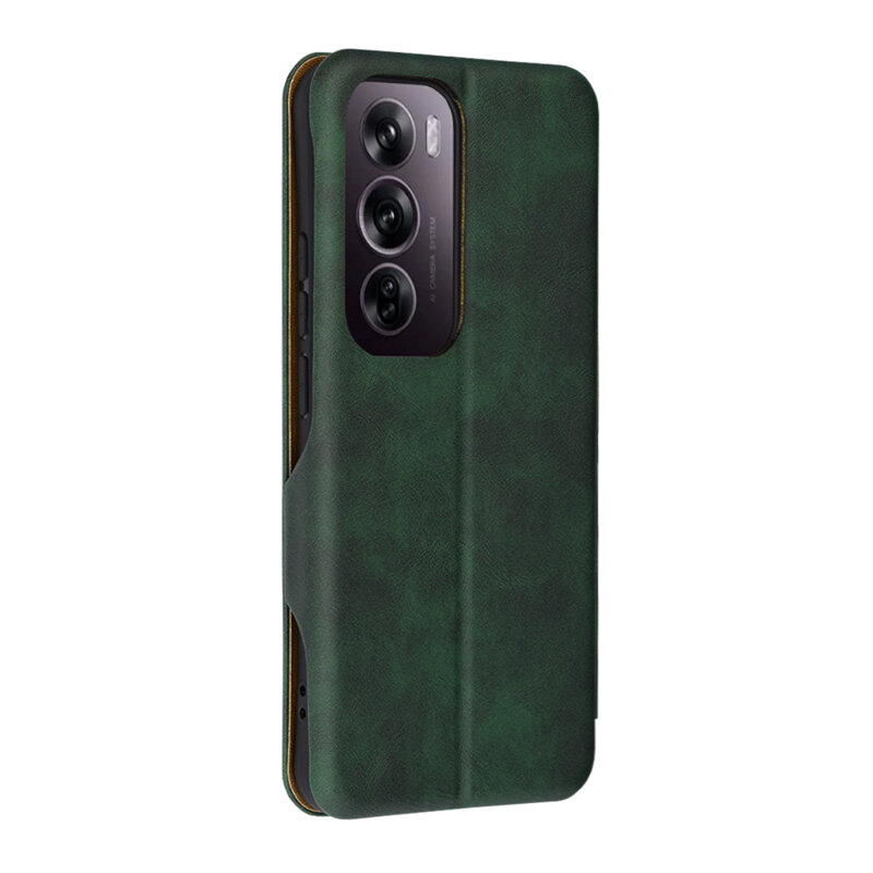 Husa 360° Oppo Reno12 Pro Techsuit Safe Wallet Plus, verde