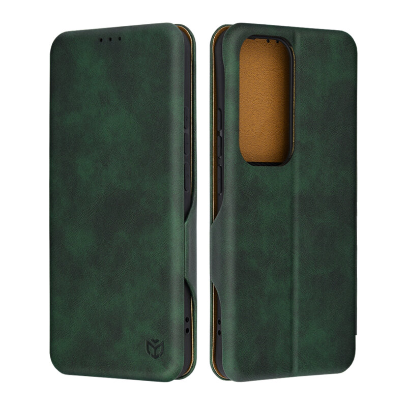 Husa 360° Oppo Reno12 Pro Techsuit Safe Wallet Plus, verde