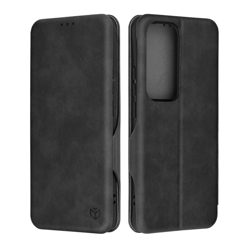 Husa 360° Oppo Reno12 Pro Techsuit Safe Wallet Plus, negru