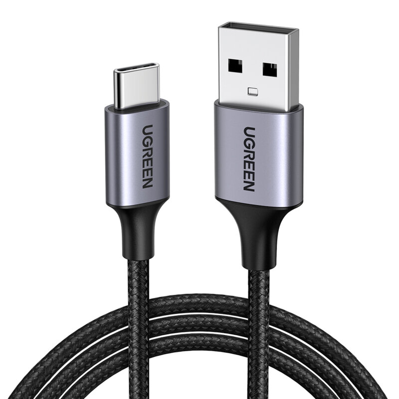 Cablu incarcare USB la Type-C Ugreen, 18W, 1m, negru, 60126