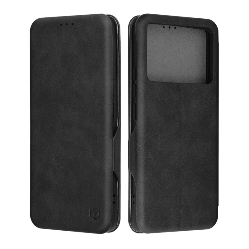 Husa 360° Xiaomi Poco F6 Pro Techsuit Safe Wallet Plus, negru