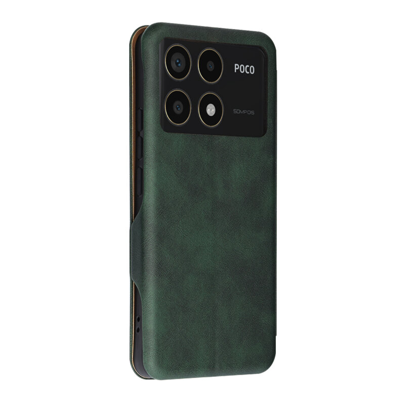 Husa 360° Xiaomi Poco F6 Pro Techsuit Safe Wallet Plus, verde