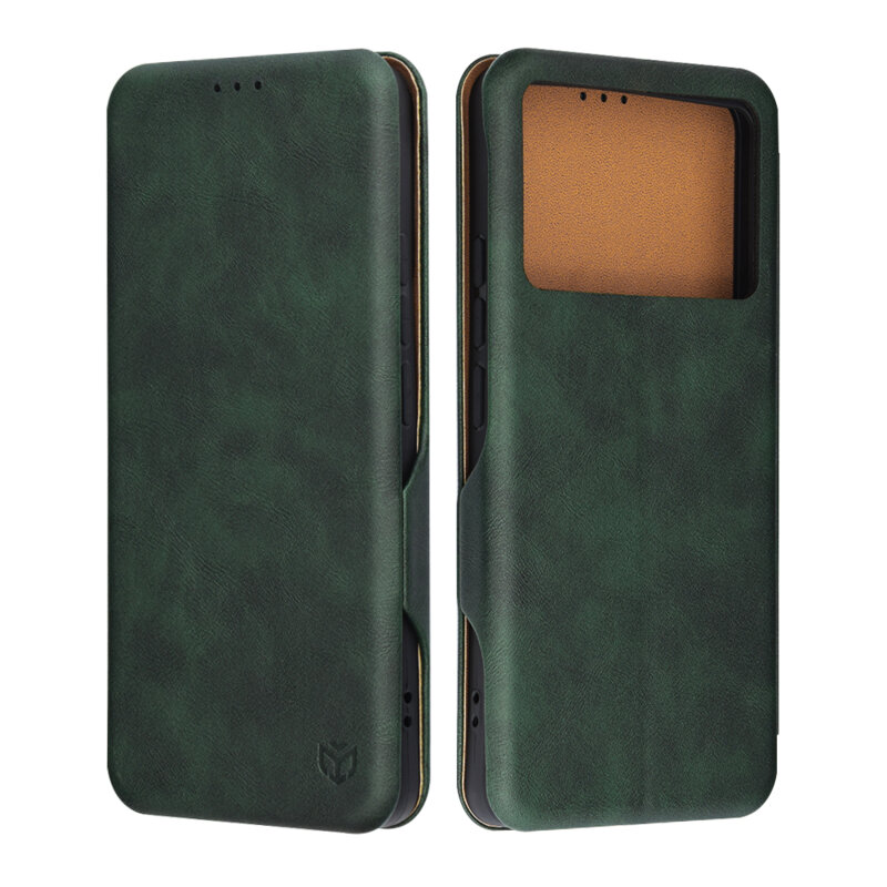 Husa 360° Xiaomi Poco F6 Pro Techsuit Safe Wallet Plus, verde