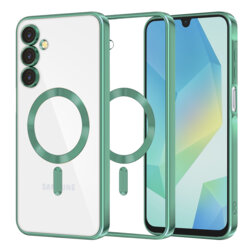 Husa premium Samsung Galaxy A16 5G Techsuit Luxury Crystal MagSafe, verde deschis