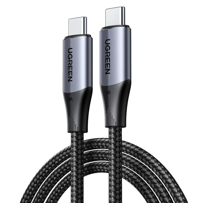 Cablu incarcare tip C audio-video Ugreen, 100W, negru, 80150