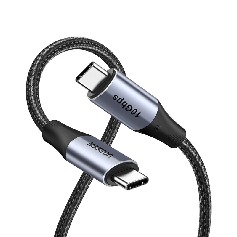 Cablu incarcare tip C audio-video Ugreen, 100W, negru, 80150