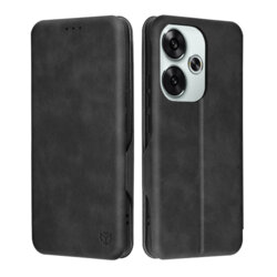 Husa 360° Xiaomi Poco F6 Techsuit Safe Wallet Plus, negru