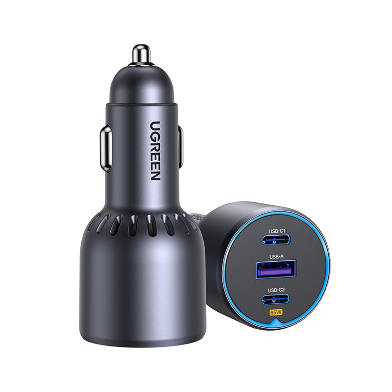 Incarcator auto USB, 2x Type-C Fast Charge Ugreen, 35024