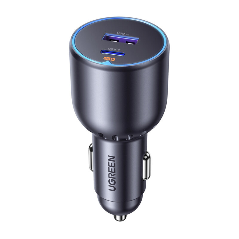 Incarcator auto universal USB, Type-C Ugreen, negru, 35023