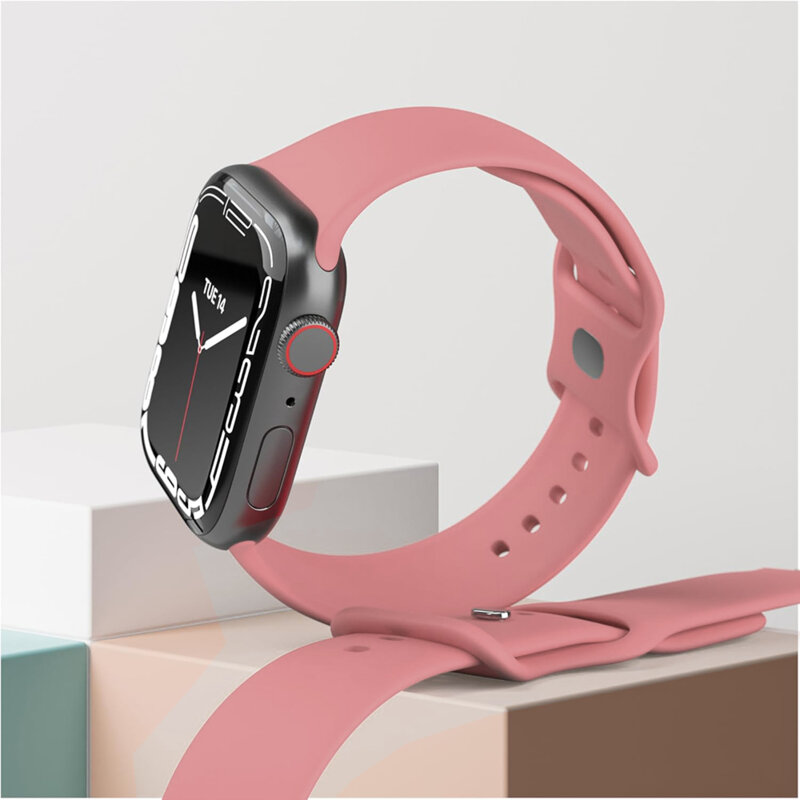 Curea Apple Watch 8 41mm Techsuit, roz, W031