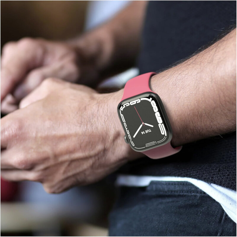 Curea Apple Watch 8 41mm Techsuit, roz, W031