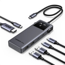 Docking station, hub USB, tip C, HDMI Ugreen, 100W, 35998