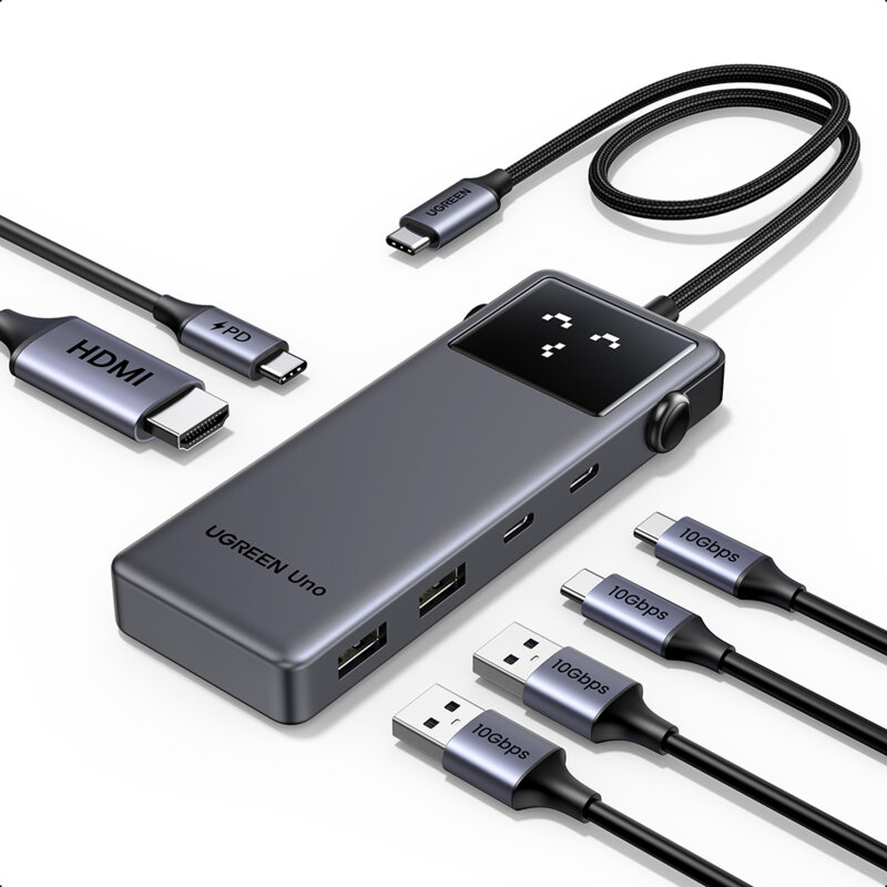 Docking station, hub USB, tip C, HDMI Ugreen, 100W, 35998