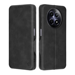 Husa 360° Realme 12 Techsuit Safe Wallet Plus, negru