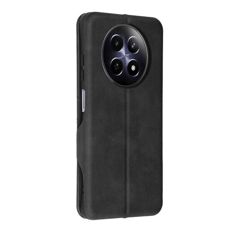 Husa 360° Realme 12 Techsuit Safe Wallet Plus, negru
