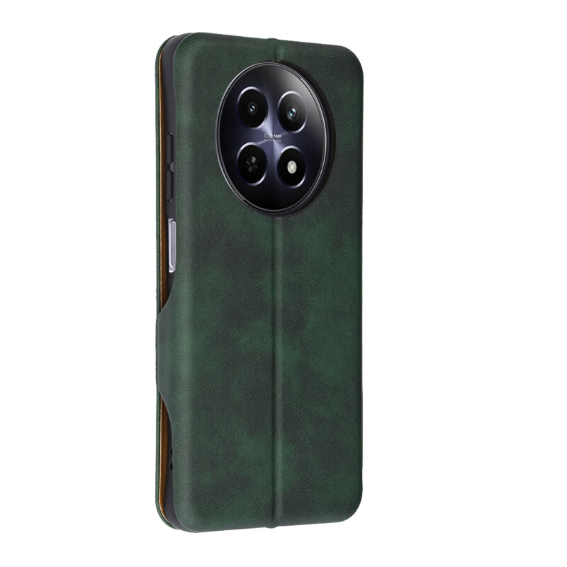 Husa 360° Realme 12 Techsuit Safe Wallet Plus, verde