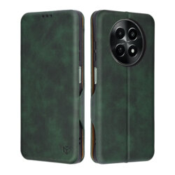 Husa 360° Realme 12x Techsuit Safe Wallet Plus, verde