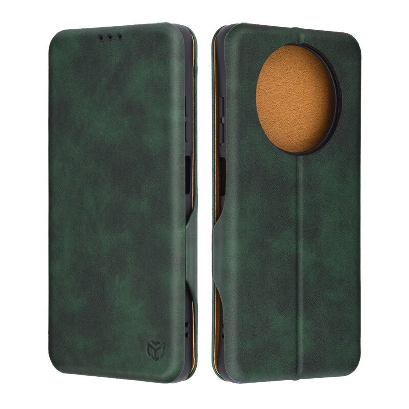 Husa 360° Realme 12x Techsuit Safe Wallet Plus, verde
