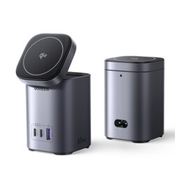 Incarcator fara fir MagSafe 4in1 Ugreen, 65W, negru, 55321