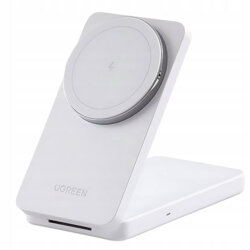 Incarcator wireless MagSafe pliabil Ugreen, 20W, alb, 45055