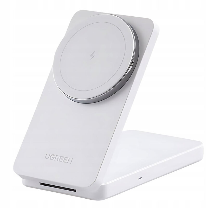 Incarcator wireless MagSafe pliabil Ugreen, 20W, alb, 45055