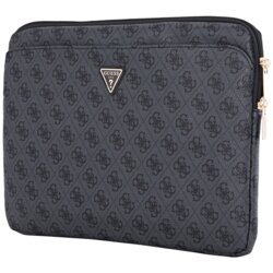 Husa laptop 14 inch Guess 4G Triangle Logo, negru, GUCS14ZP4DPTK