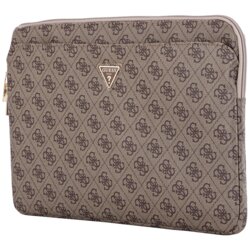 Husa laptop 14 inch Guess 4G Triangle Logo, maro, GUCS14ZP4DPTW