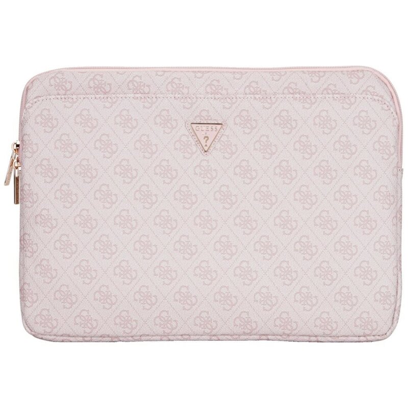 Husa laptop 14 inch Guess 4G Triangle Logo, roz, GUCS14ZP4DPTP
