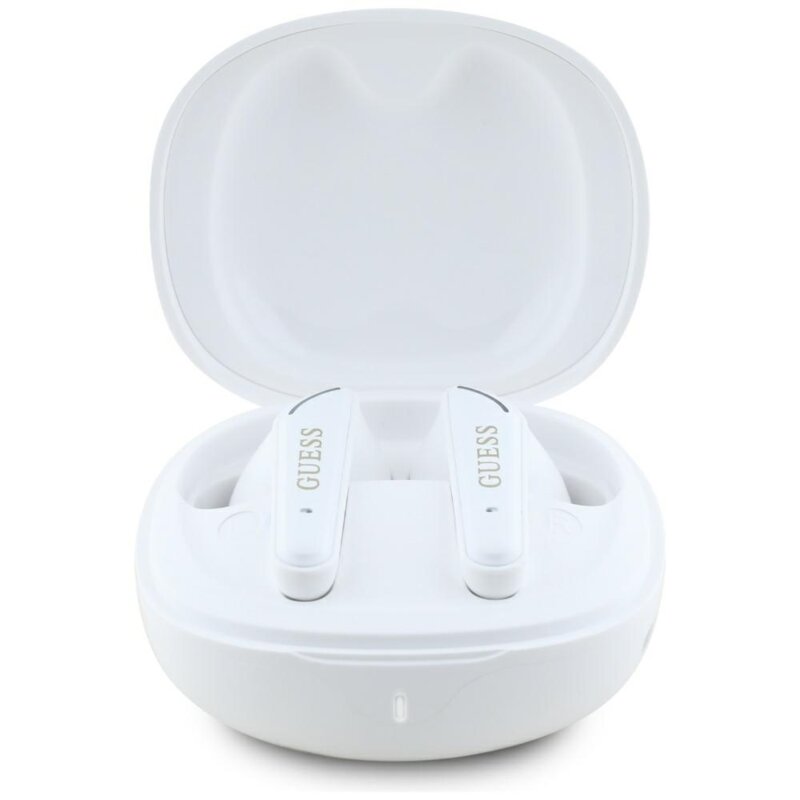 Casti wireless Bluetooth Guess, TWS, alb, GUTWST7FCEEH
