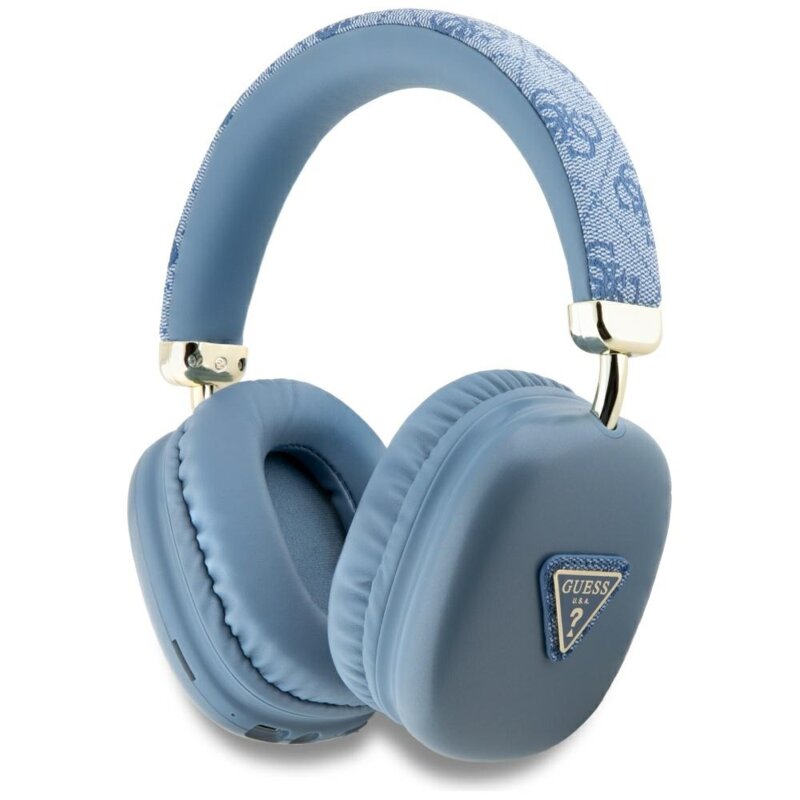 Casti wireless Bluetooth Guess, 400mAh, albastru, GUBHK1P4TPB