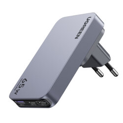 Incarcator USB, 2x Type-C Fast Charge Ugreen, 65W, gri, 25356