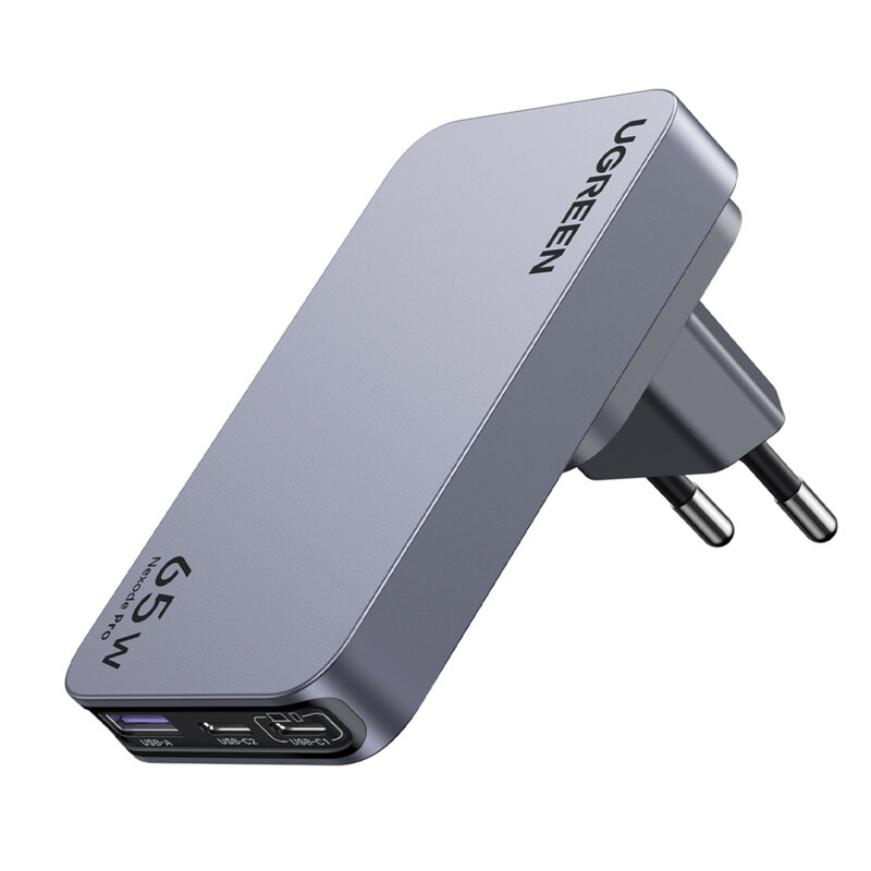 Incarcator USB, 2x Type-C Fast Charge Ugreen, 65W, gri, 25356